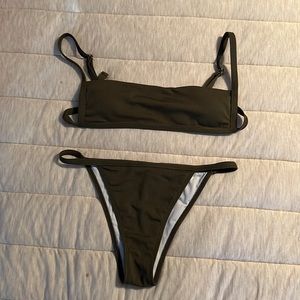 Romwe olive Bikini